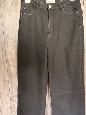 Warp + Weft Women’s Black Jeans Size 31 Straight Leg High Rise